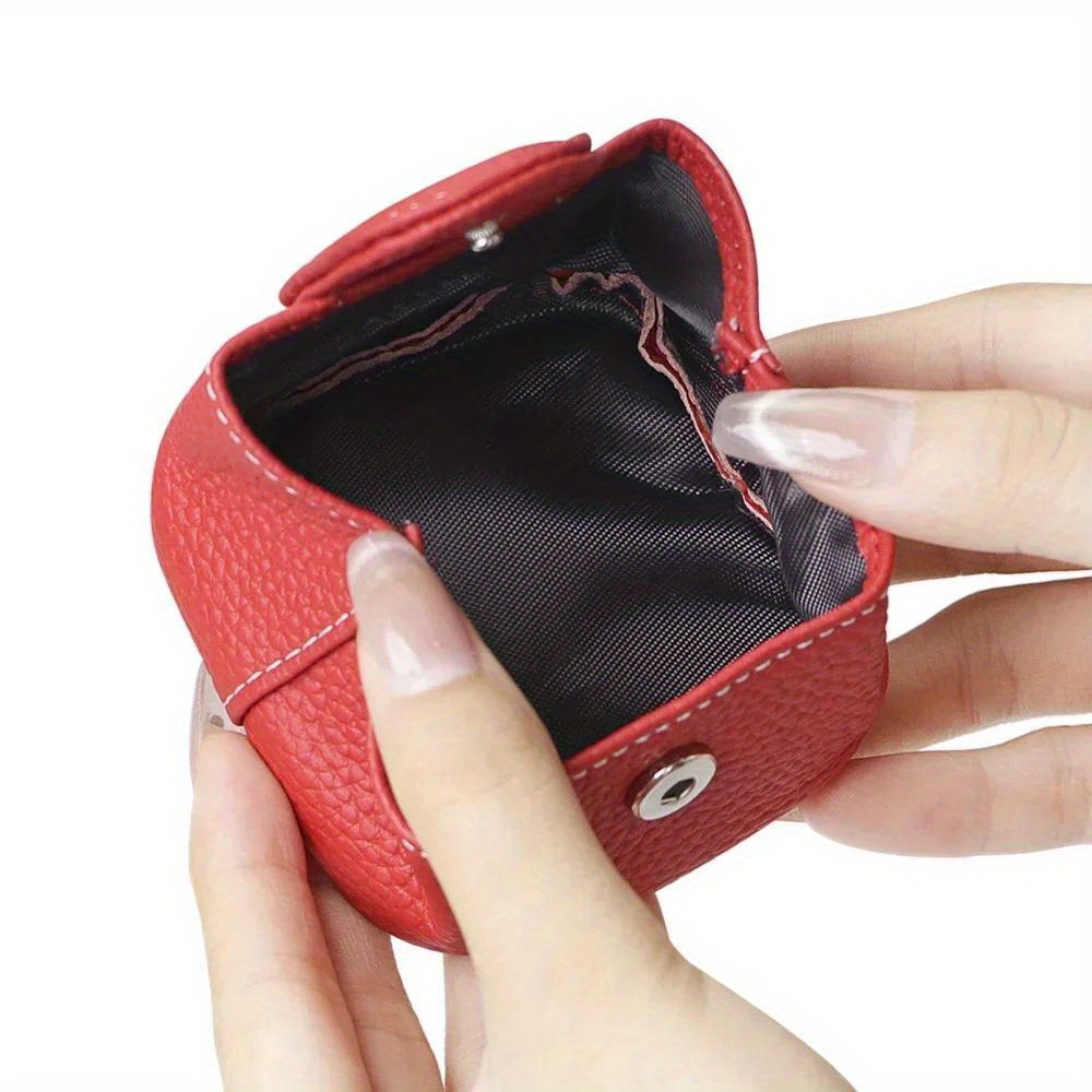   genuine leather mini coin purse     non printed solid   from guangzhou