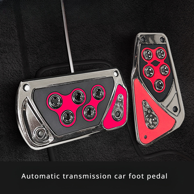 

Anti-slip Car Pedal Set, Automatic Transmission Throttle & Brake Pedal, Durable Plastic, Vehicle Interior Accessory, Custom Fit For Various Models