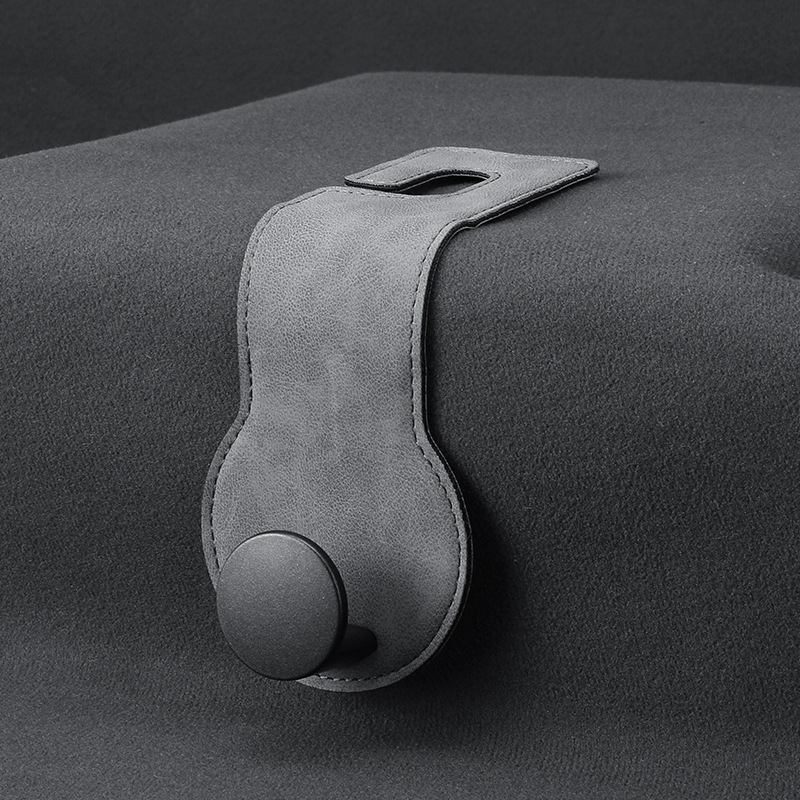 PU Leather Car Seat Headrest Hooks, Front & Back Coat Hanger