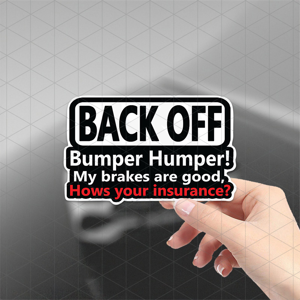 

Humorous ' Bumper Humper' Vinyl Decal - & Waterproof Car Sticker For Exterior Accessories
