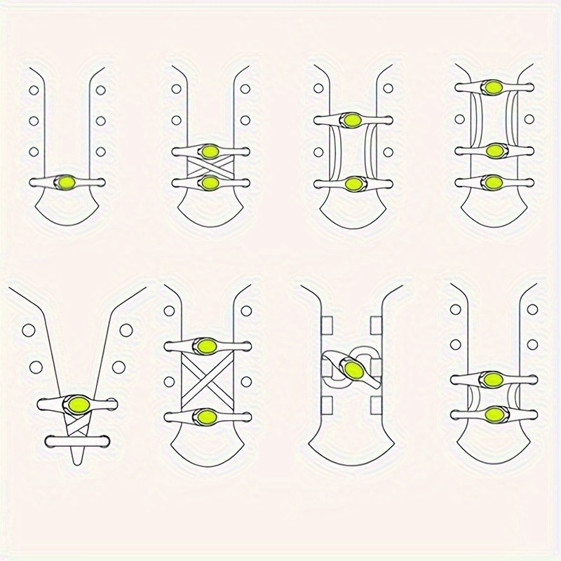 20pcs No-Tie Shoelaces, Sports Shoes Colorful Silicone Elastic Shoestrings