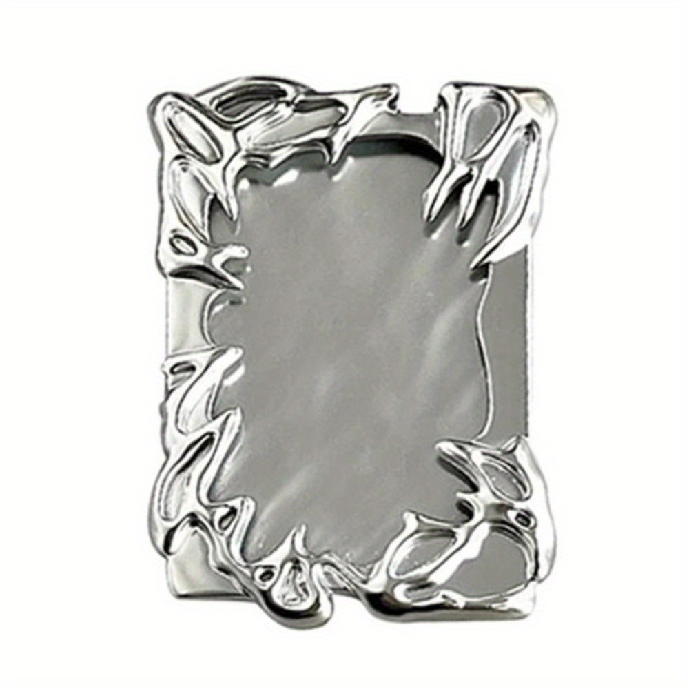 

Style Photocard Diy Accessories Special-shaped Sleeve Photo Display Stand Silvery Cool Girl Photo Frame Small