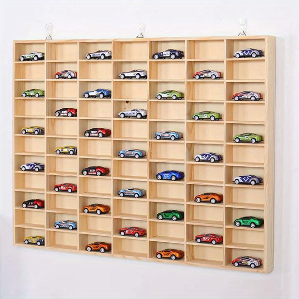 

For Model Car Diecast Car Matchbox 1/64 Display Wooden Car Model Toy Storage