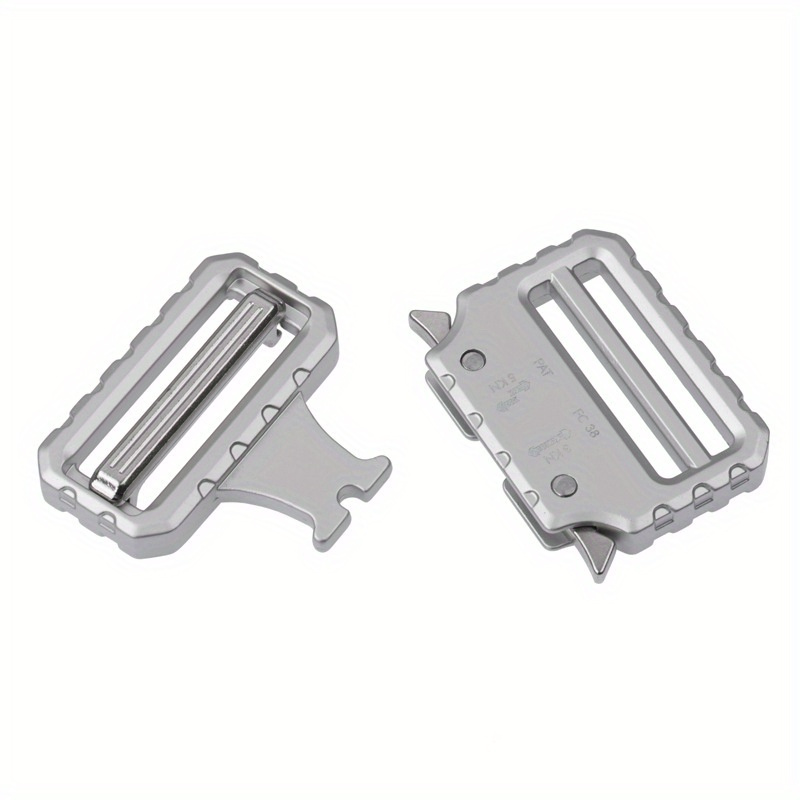 Metal Belt Buckle Bidirectional Adjustable Fits 39mm Belt