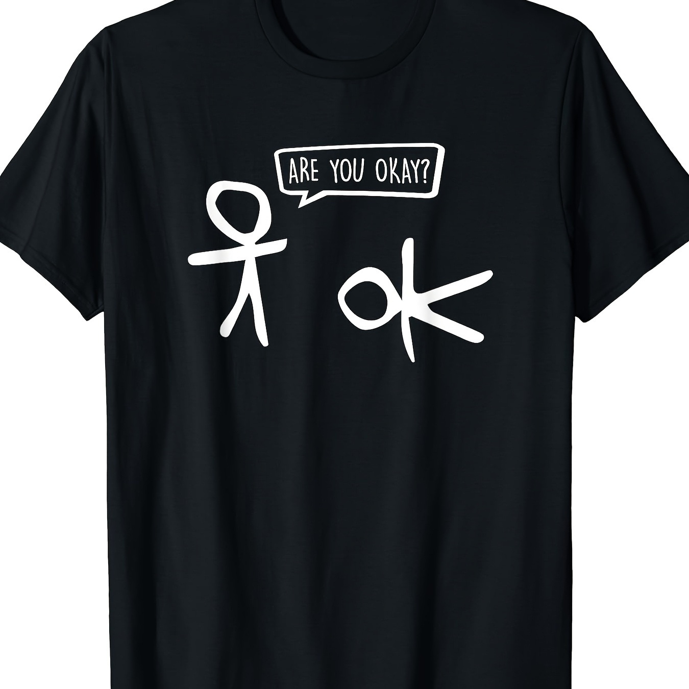 

Funny Match Man, Are You Okay Cartoon Kindness Kindness Help Support T-shirt, Men's T-shirt