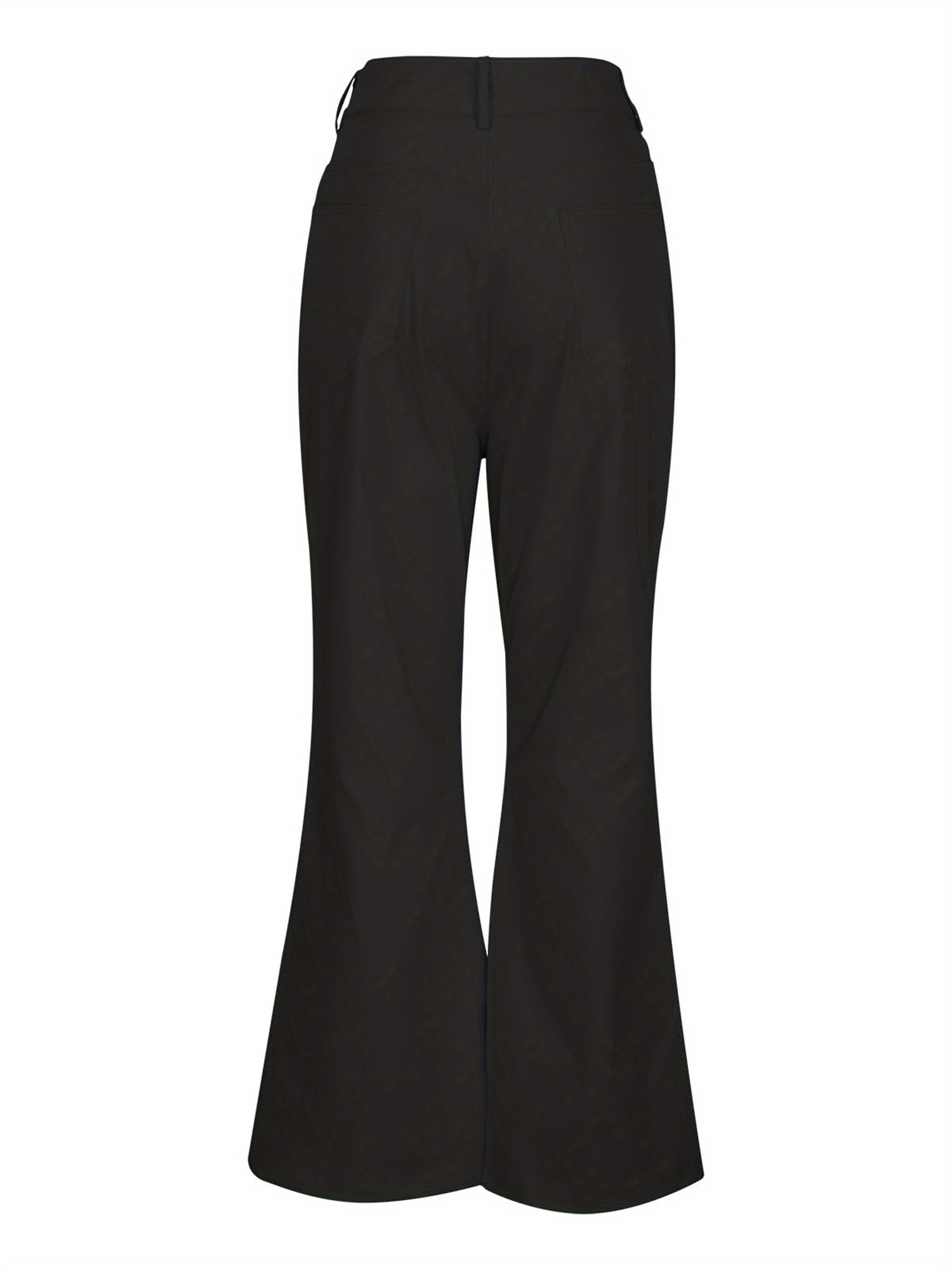mens retro flare pants chic solid color trousers - Temu