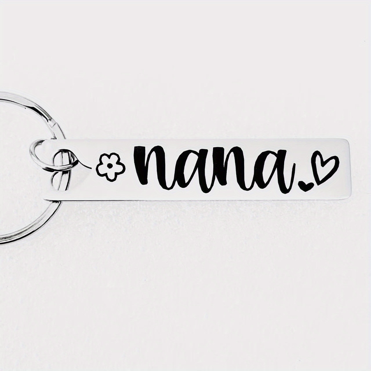 

Steel Keychain, Personalized Keyring For