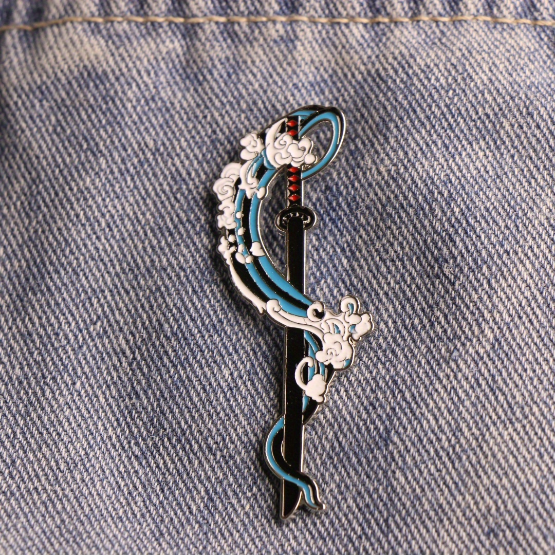 

Anime-inspired Enamel Brooch Pin, Fashion Accessory For Backpacks, Lapels, Clothing - Alloy, No Plating, All-season, Daily Wear - Gift For Friends