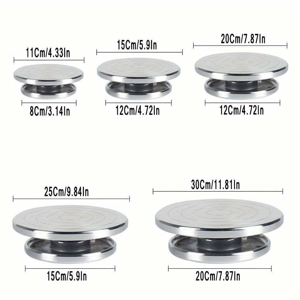 

1pc Metal Rotating Tool, Double-sided Turntable For Ceramic Clay Sculpting, Uncharged Crafting Platform