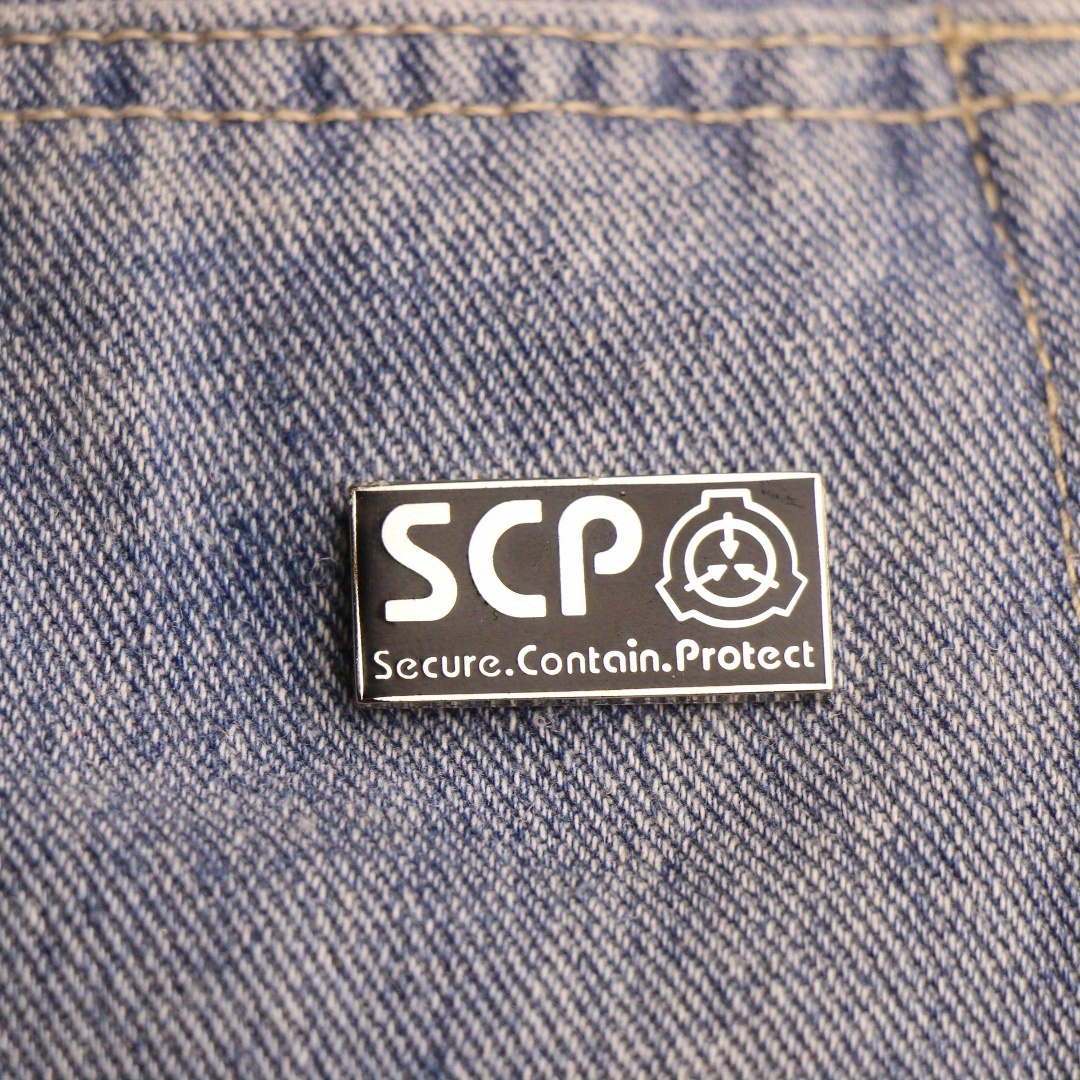 

Scp Foundation Enamel Pin Badge - Logo Alloy Brooch For Backpacks And - Fashionable Metal Chest Pin Unisex Accessory, Ideal Gift - Use