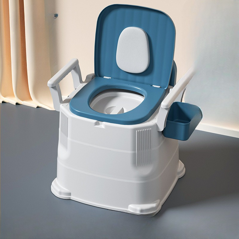 

Portable Folding Toilet, Pp Material, For Outdoor & Indoor Use, Camping, Hiking, Beach, Emergency Toilet, 1pc