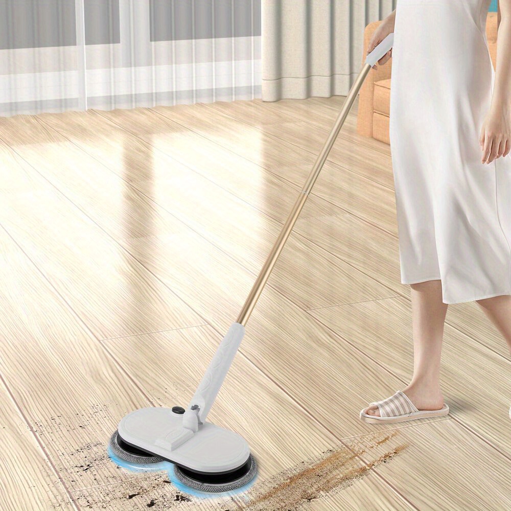 

Cordless Electric Mop Spin Mops For Floor Cleaning Dual Spinning Scrubber New