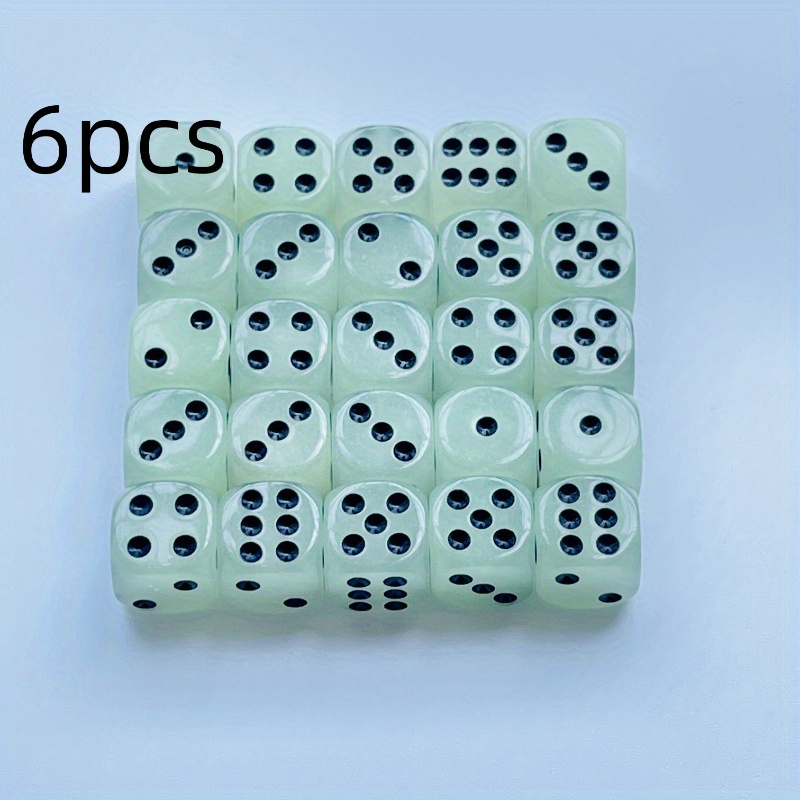 

-the- Dice Set -6pcs, 14mm Dices For Nightclubs & , Accessories