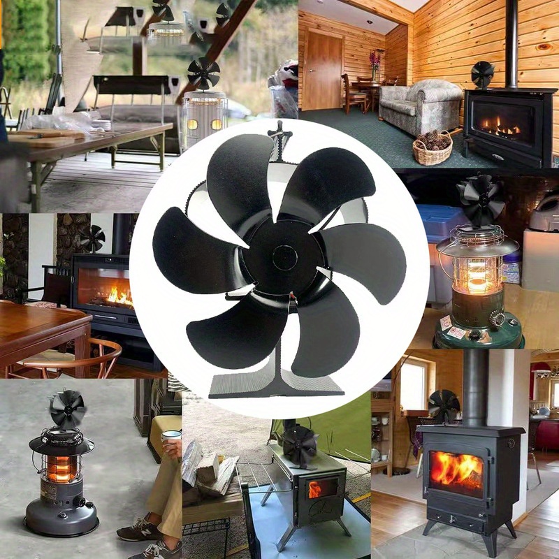 sustainable heat powered fireplace fan non electric portable wood stove accessory for   heating cooling details 0