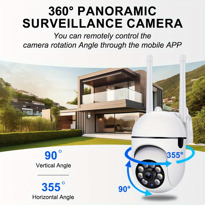 Teruhal 1080P Smart Surveillance Camera, 2MP HD WiFi Indoor Security Cam with Auto-Tracking, Alarm, Full Color Night Vision, AI Motion, 355° Pan & 90° Tilt, Two-Way Audio, Human Tracking, Night Vision Alerts, 24/7 Recording, Pet Monitor - Compatible with 2.4G Networks details 4