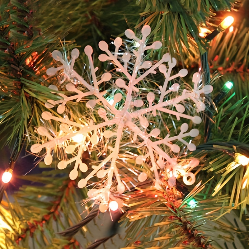 

30pcs Christmas Tree Ornaments - Plastic Hanging Decorations For & New , No Needed, Featherless