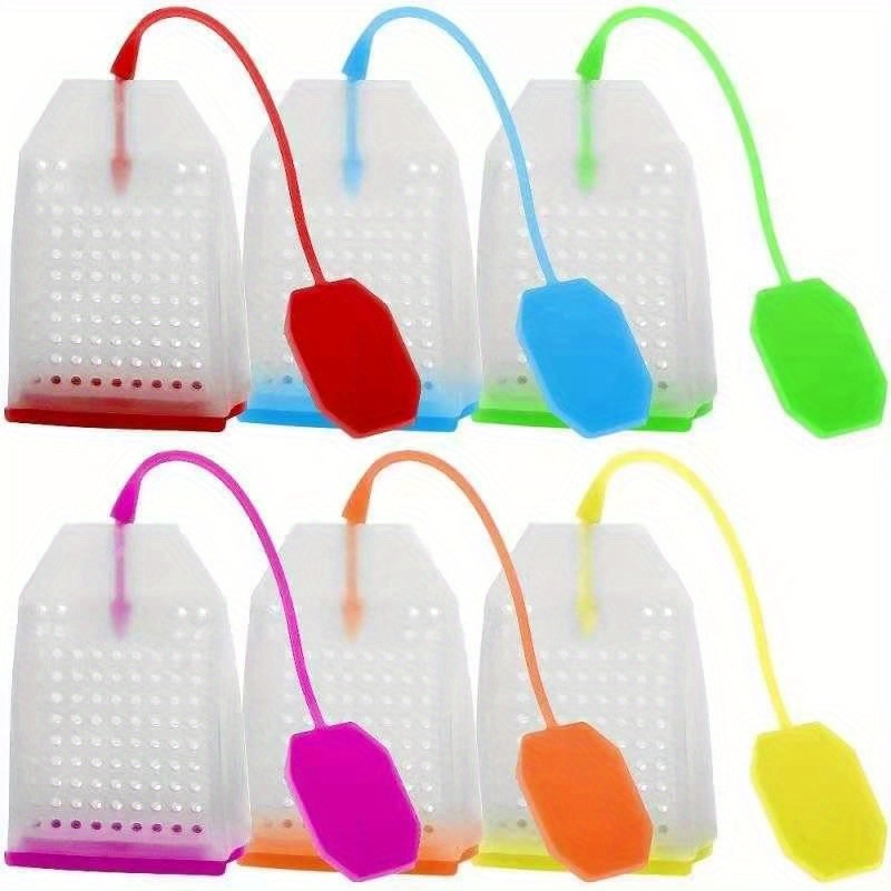 

6pcs Easy-clean Silicone Tea Infuser - & Herbal Teas, Kitchen & Dining Essential