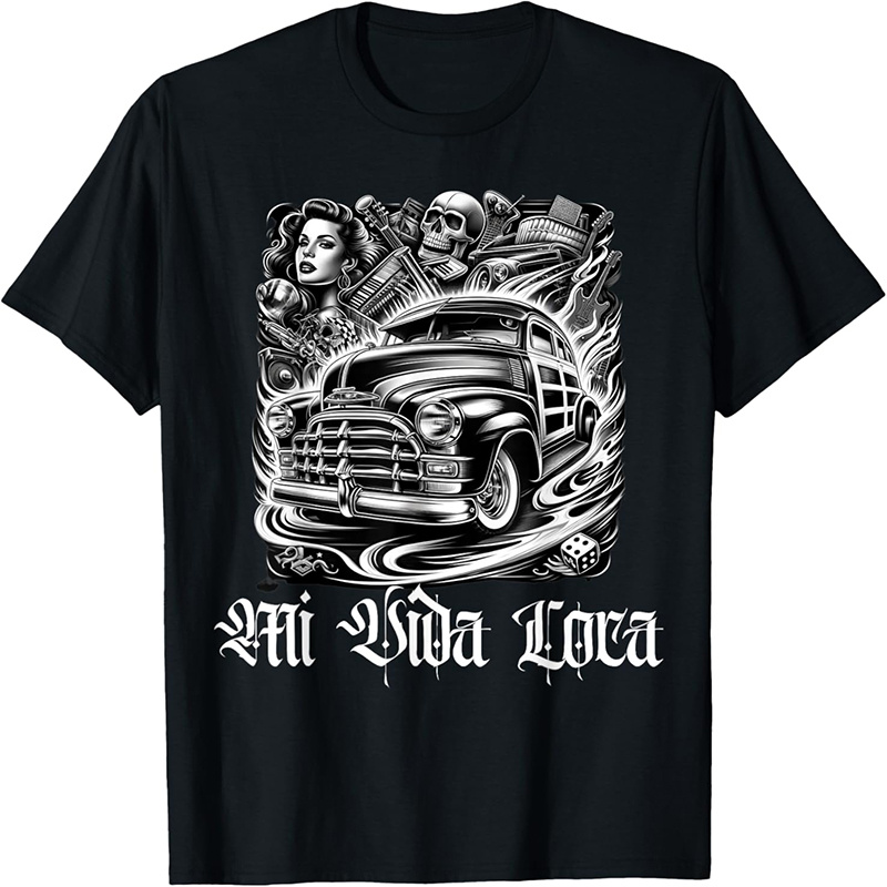 

Chicano Mexican Lowriders Classic Mi Woody T-shirt