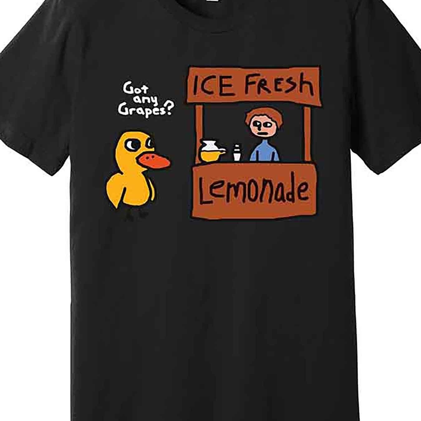 

Lemonade Premium T-shirt Fun Men's Short Sleeve Graphic T-shirt Series Black