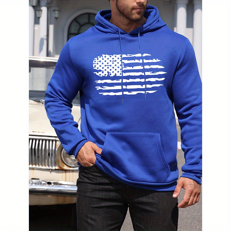 

Men's Casual Graffiti Print Hoodie - Fashionable Drawstring Pullover With Kangaroo Pocket, Comfortable Long Sleeve For Fall/winter