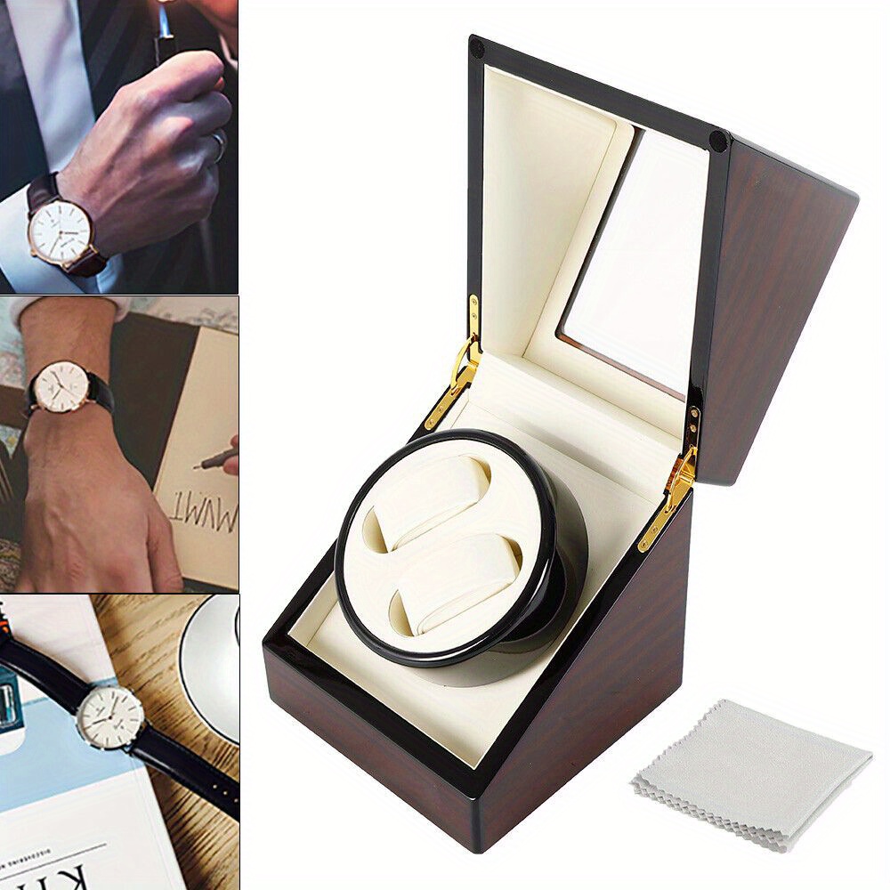 TEMU 2+0 Watch Automatic Watch Winder Watch Wooden Watch Watch Box Watch Box
