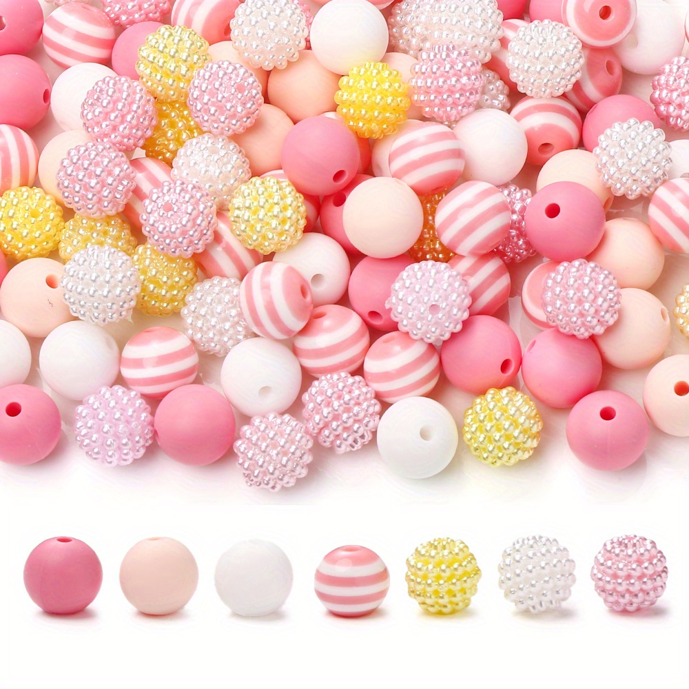 

70-piece Silicone Bead Set For Jewelry Making Kit - Cartoon, Floral & Fruit Themes With Beaded & - Diy Craft Supplies For Pendants, Necklaces, Bracelets, Keychains & Earrings