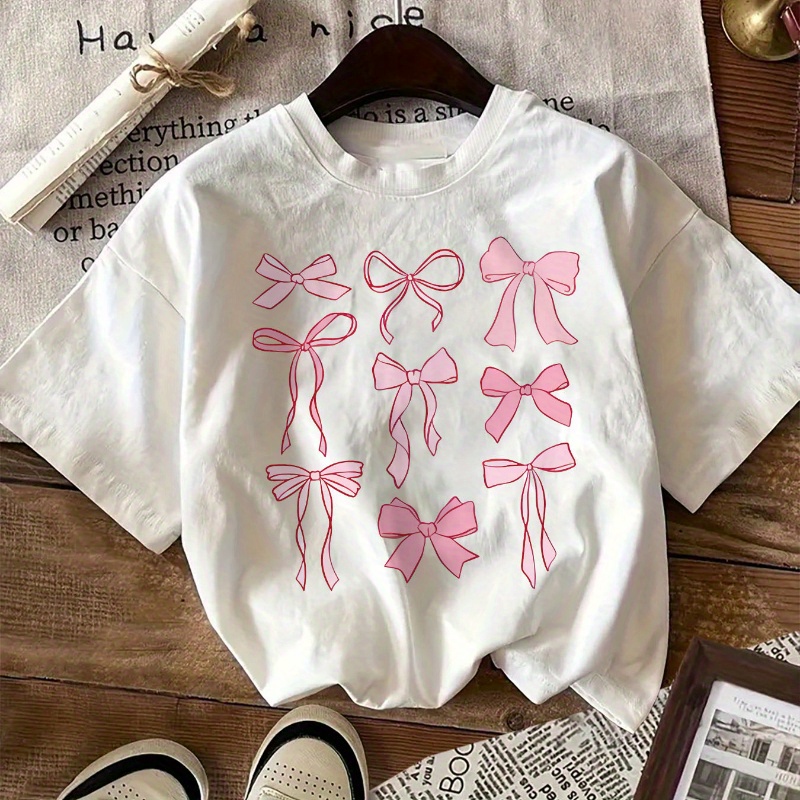 

Bow T-, Top For Summer & , Women's Clothing