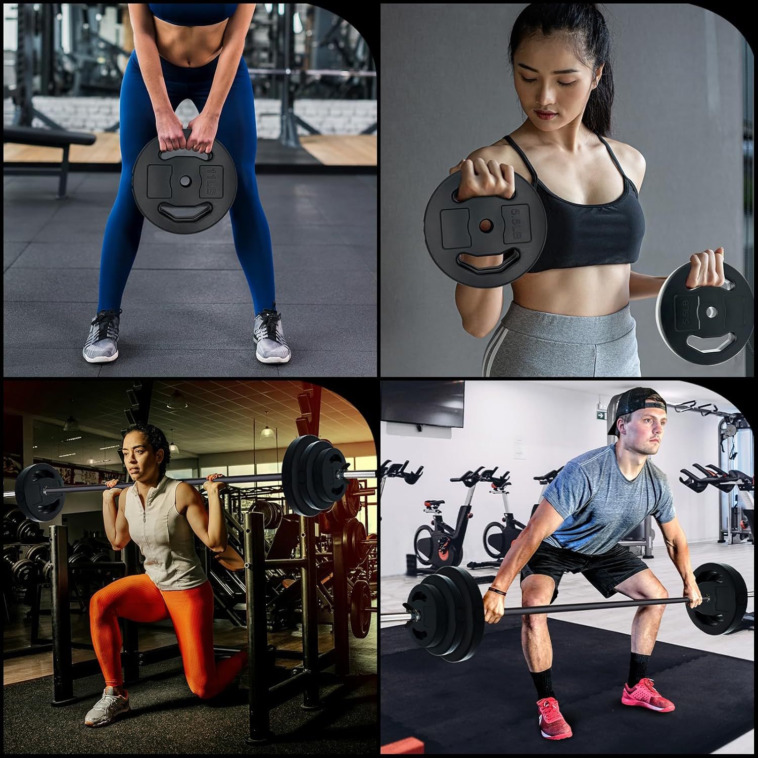 EuKer Adjustable Barbell Weight Set, Adjustable Free Weights for Home and Gym Workout