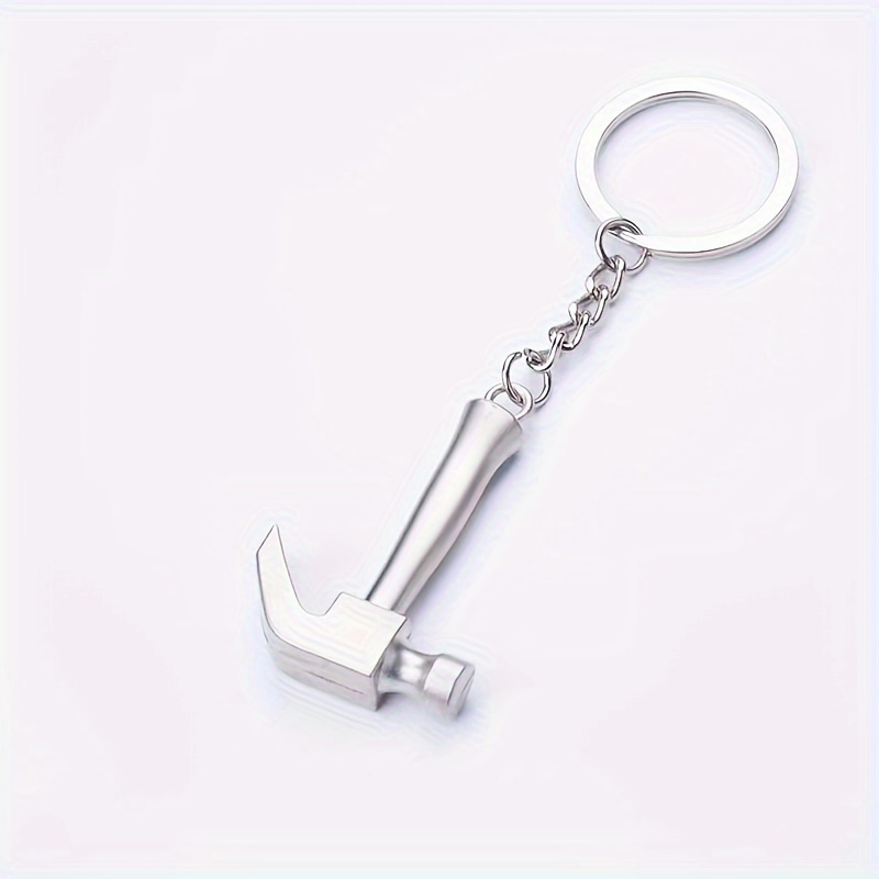 

Mini Hammer Keychain - Iron Keyring, Functional Tool Design Pendant, Gift For Men, Fathers, ,