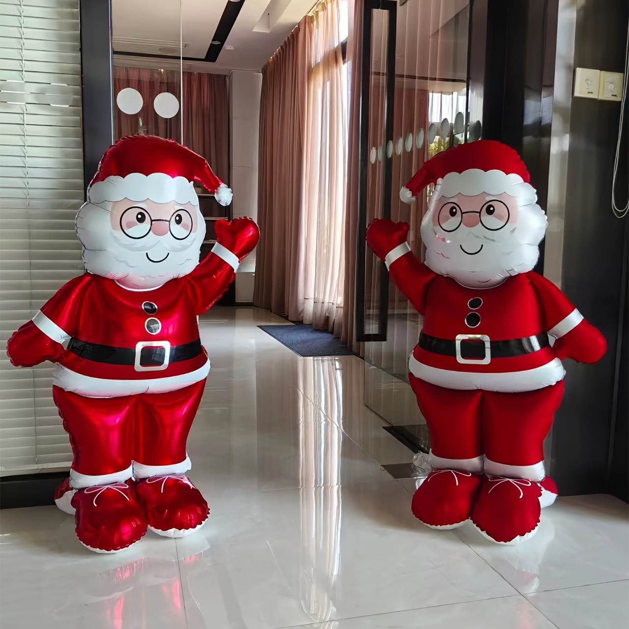 

Santa Claus Foil Balloon - 61" Self-sealing, Matte & For Christmas, New Year's & Themed Parties - Decor