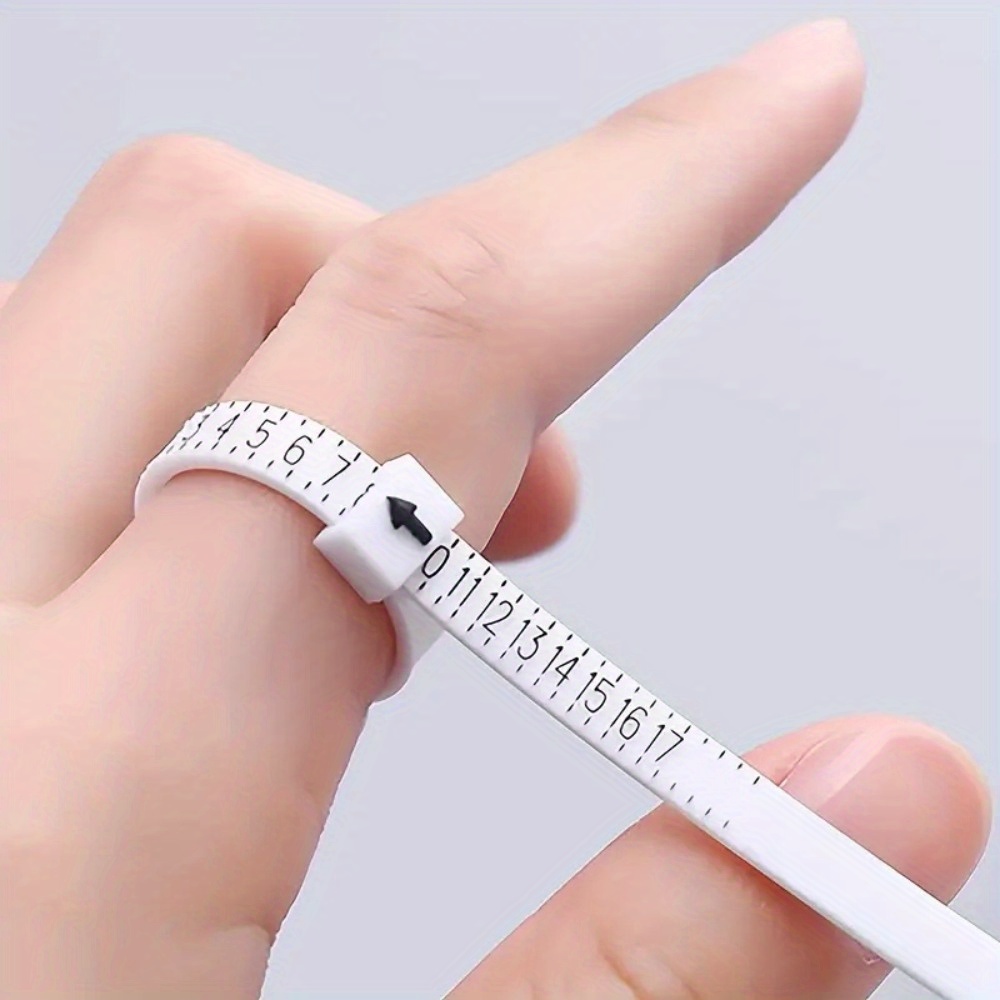 1개 링 사이저 게이지 도구 - 보석류 사이징을 위한 손가락 측정 기구, 수동, 휴대용 및 정밀 - 보석상 및 개인 사용에 이상적, 전기 불필요, 튼튼한 재질
