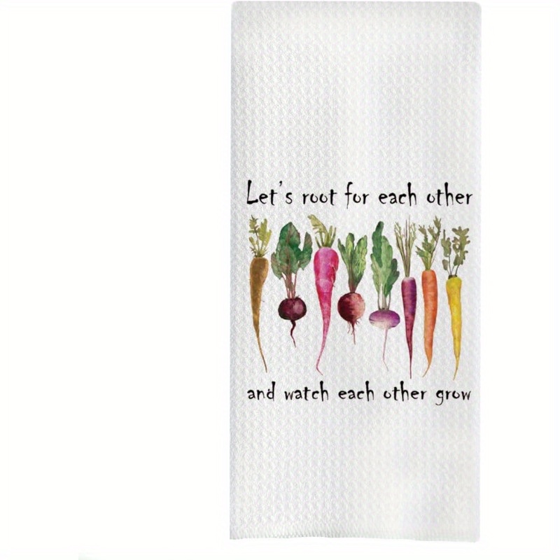 

1pc Set, Inspirational Gardening Kitchen Towels, Support Kitchen Dish Towels, Gardening Gifts For Women, Funny Gardener Gifts, Vegetable Lover Gift Hand Towels, 18x26inches, , Rectangular Shape