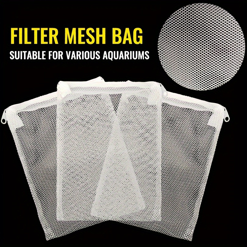 Aquarium Filter-Medien-Beutel | 10 Stück, 15,2 X 10,2 Cm | Wiederverwendbar, Mit Reißverschluss