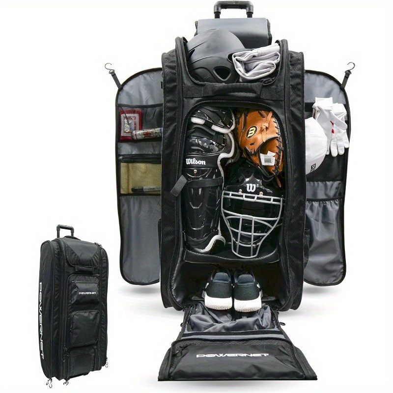 Baseball catchers bag with wheels online