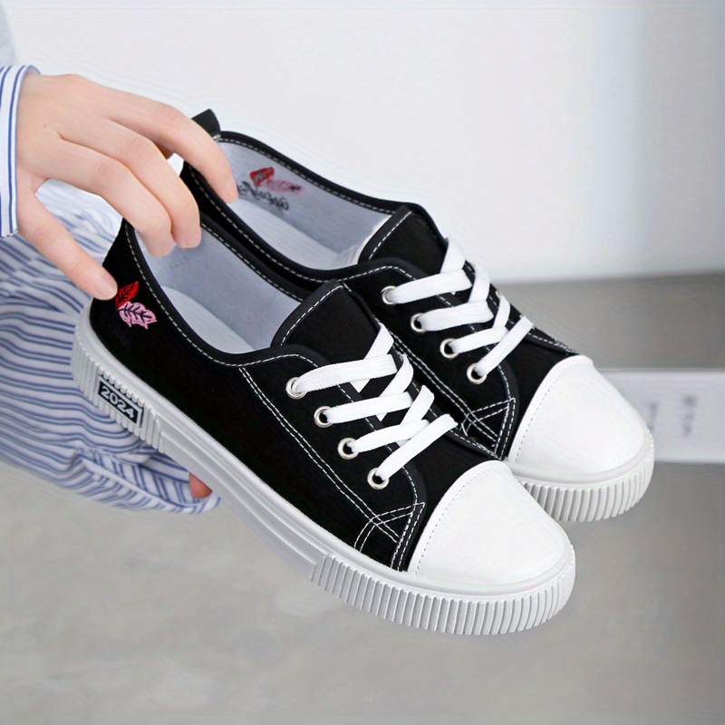 exquisite embroidered cloth shoes womens casual board shoes Temu