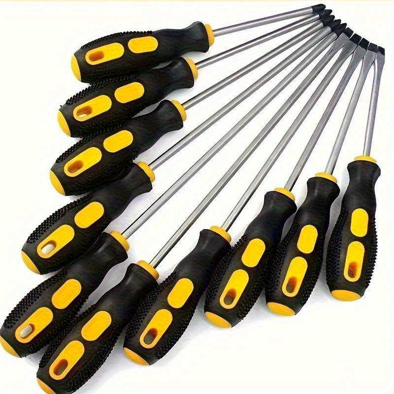 

Professional Magnetic Screwdriver Set: Includes , Phillips, And Flathead Bits - Chrome Vanadium Steel Construction