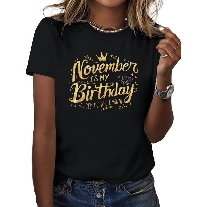 

November Pure Cotton Women's T-shirt Comfort