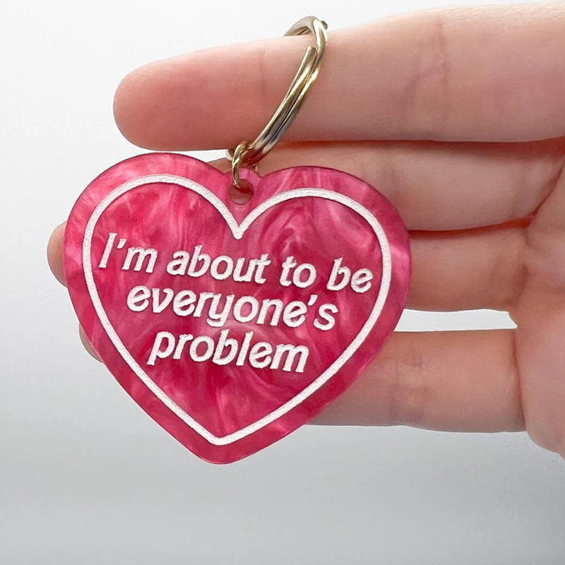 

''s Problem' Keychain - -engraved , For Parties &