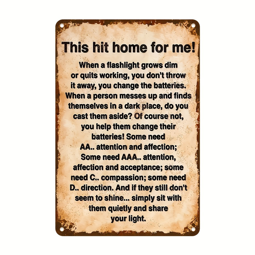 

Vintage Style Metal Wall Plaque, 8" X 12", 'this Makes A Lot Of Sense To Me' - Perfect For Home, Bar, Café And Garage Décor, Water And Dust Resistant