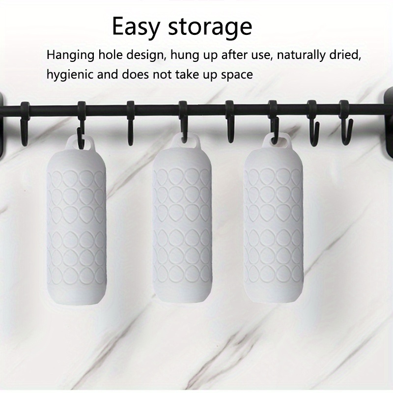 Silicone Garlic Roller Peeler – Manual Handheld Kitchen Tool for Effortless Garlic Light Beige Removal, White Textured Surface, Food-Safe & No Electricity Needed, Manual Garlic Peeler | Efficient Peeler | Silicone Construction