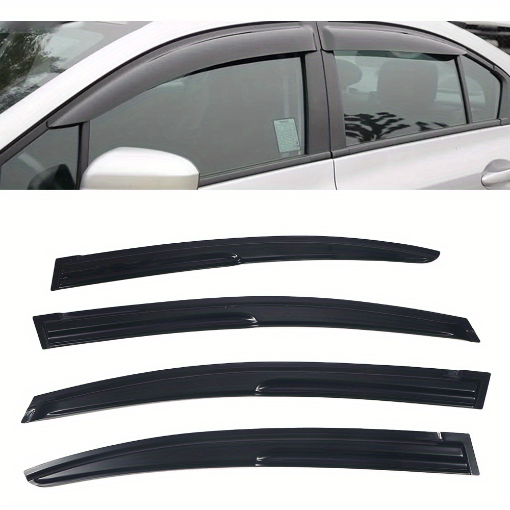 TEMU For Sedan 2012-2015 Side Vent Window Visors Sun Rain Guard Deflector