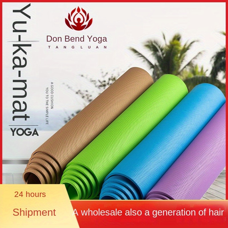 

Premium Non-slip Yoga Mat For Beginners - Eva, Solid Color, Ideal For Home Fitness & Training - In Red, Green, Black