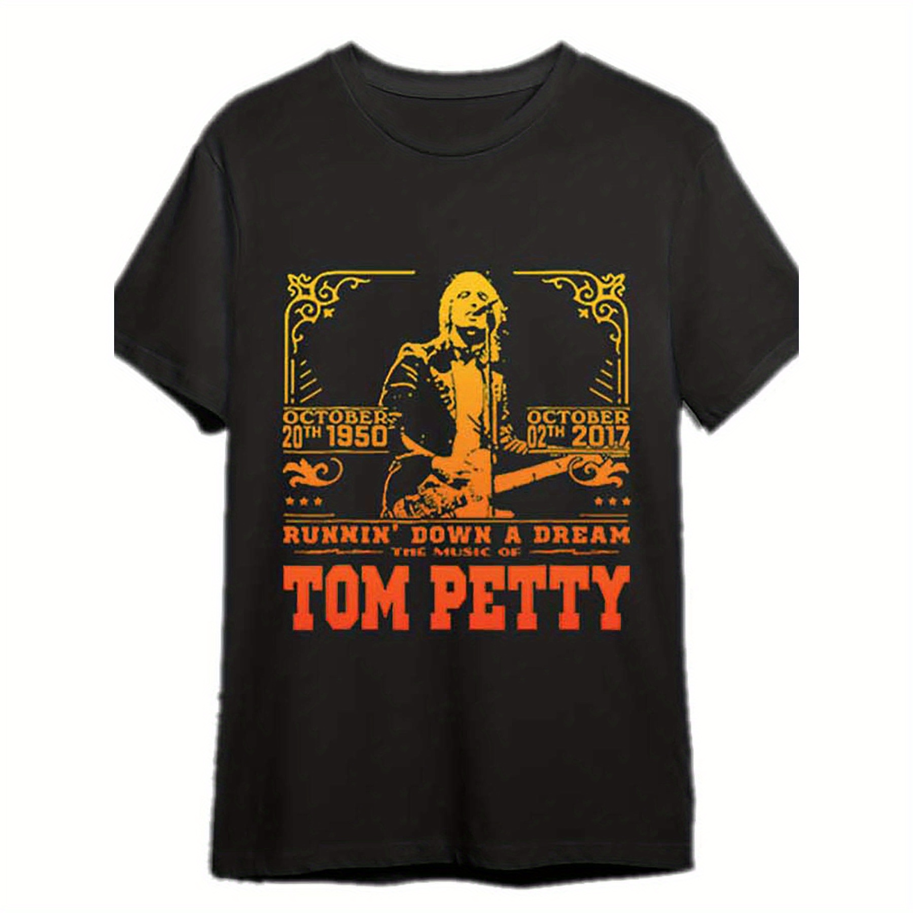 

Retro Vintage Tom Country Music Essential T-shirt Funny Men's Short Sleeve Graphic T-shirt Collection Black Pr