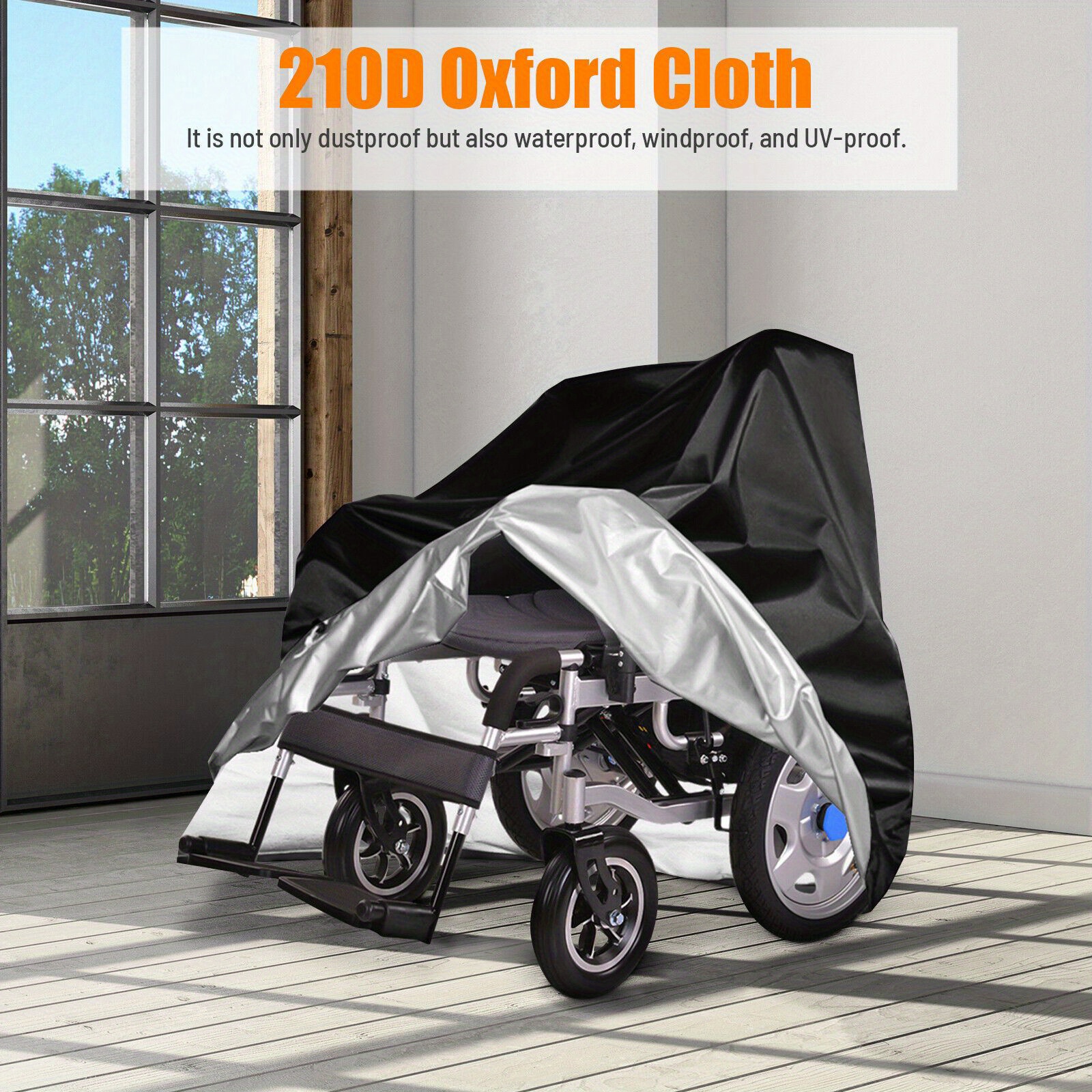 

Wheelchair Cover For Electric Wheelchairs Protective Dustproof Cover 210d Oxford Cloth