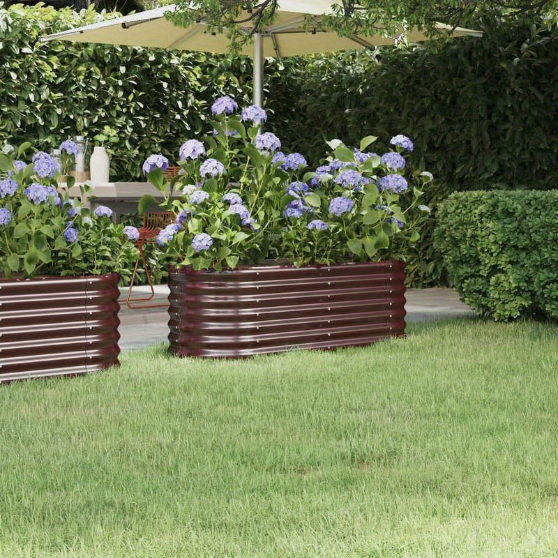 

Raised Bed Powder-coated Steel 114x40x36 Cm