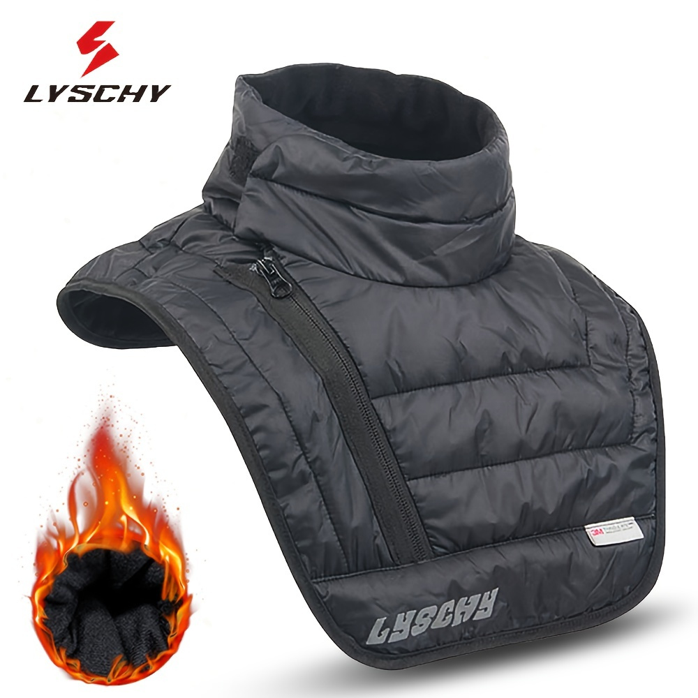 

1pc Winter Neck Gaiter, Outdoor Warm Fleece Motorcycle Chest Guard, Ski Riding Shoulder Chest Vest For Adults, Knitted Neck Scarf