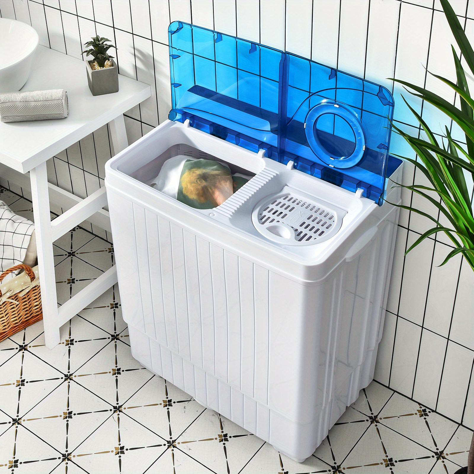 

Lifezeal - , Washer Dryer, Portable Washer 26lbs , -in Drain , For Cleaning, ,