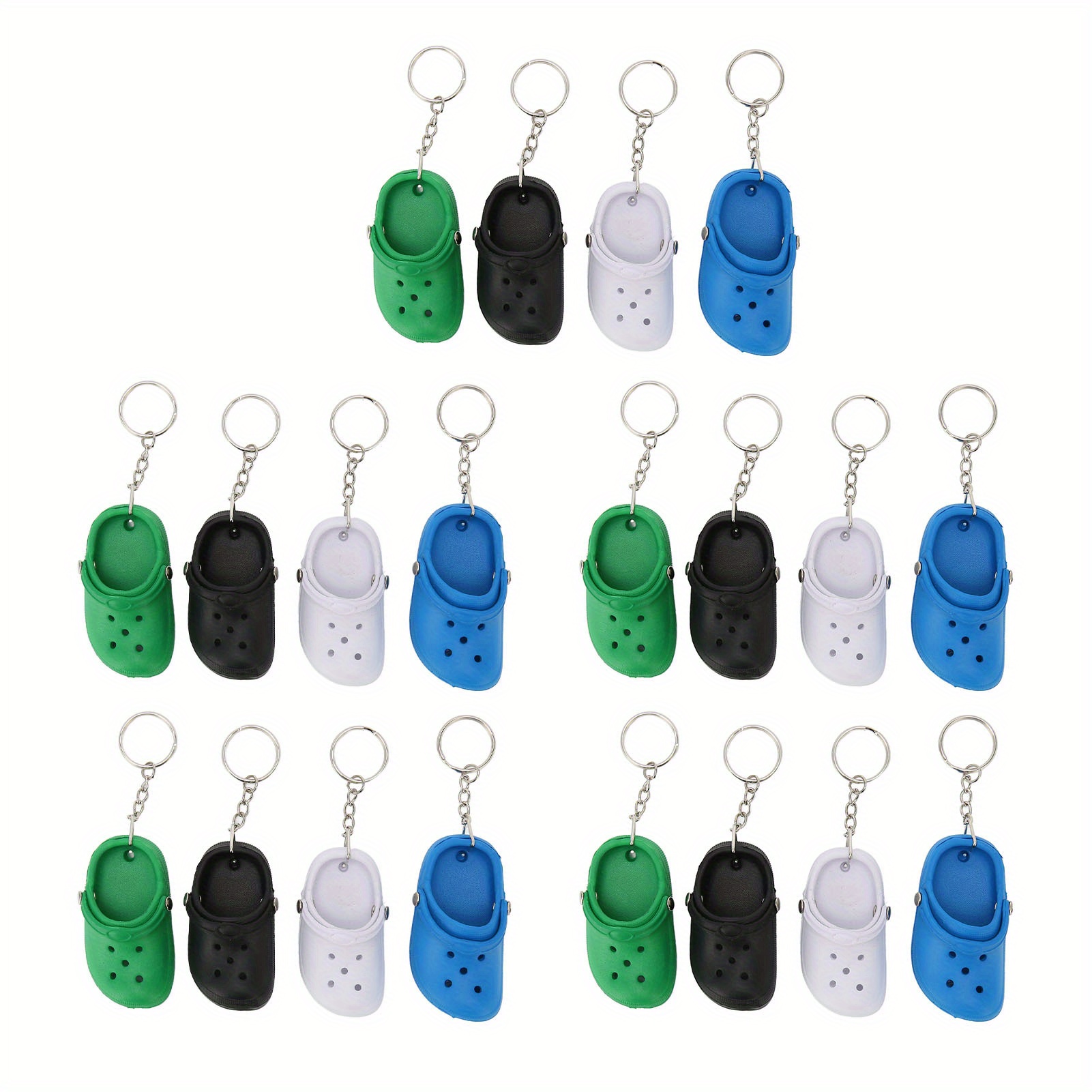 

20 Pcs Slipper Keyring Key For Decoration