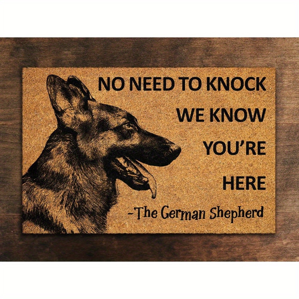 

Shepherd Door Mat, We Know Spring Door Mats, Funny German Shepherd Doormat, Welcome German Shepherd Mats Home Kitchen Doormat Bedroom Doormat 16x24 Inch