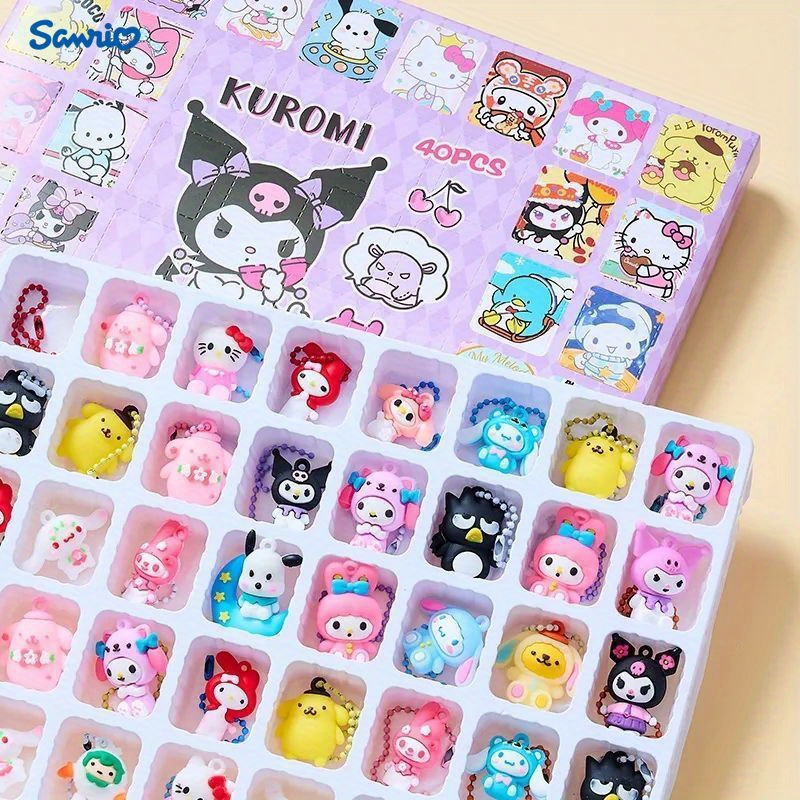 

Sanrio Box Keychain Pendant, Assorted Small Ornaments, Collectible Set, Suitable Favours (, 40pcs)